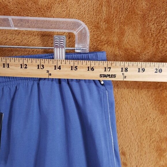 HUGO BOSS Shorts Mens XL Blue Pull On Drawstring Pockets Casual Soft Knit Lounge - Picture 6 of 9